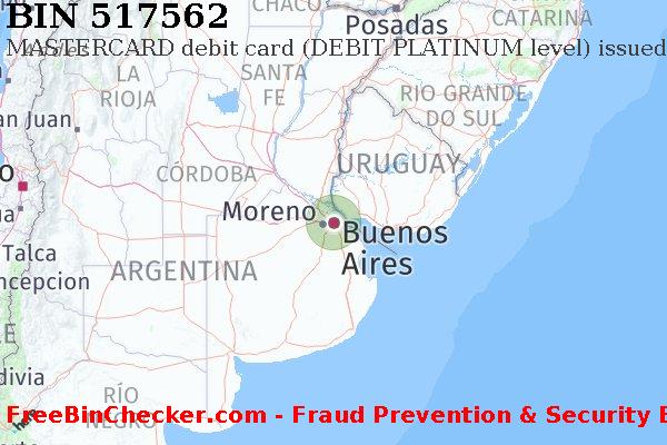 517562 MASTERCARD debit Argentina AR বিন তালিকা