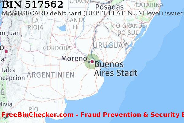 517562 MASTERCARD debit Argentina AR BIN-Liste