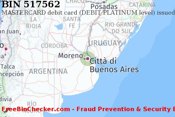 517562 MASTERCARD debit Argentina AR Lista BIN