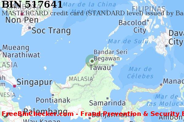 517641 MASTERCARD credit Brunei Darussalam BN Lista de BIN