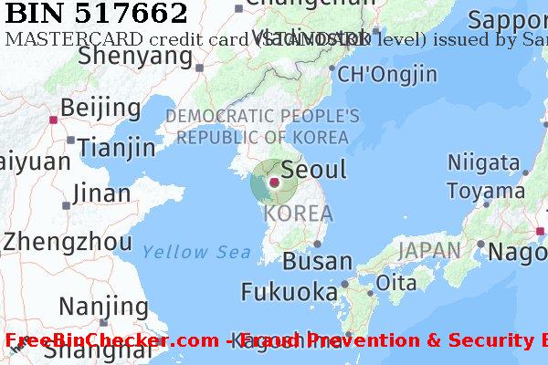 517662 MASTERCARD credit South Korea KR BIN List