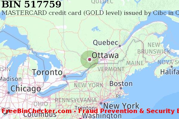 517759 MASTERCARD credit Canada CA BIN 목록