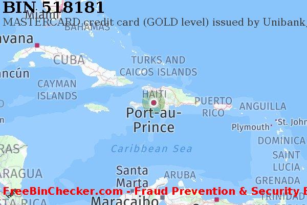 518181 MASTERCARD credit Haiti HT BIN List