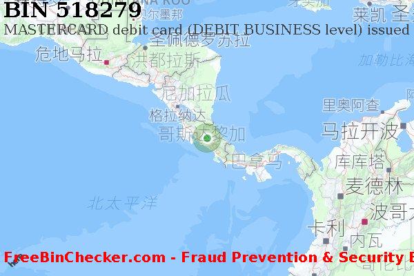 518279 MASTERCARD debit Costa Rica CR BIN列表
