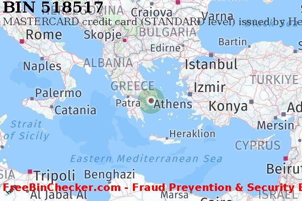 518517 MASTERCARD credit Greece GR BIN List