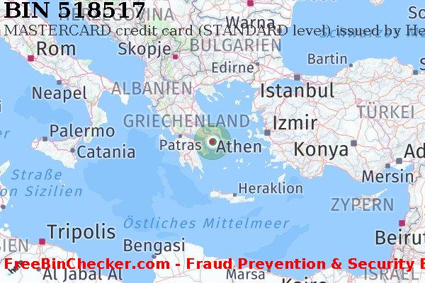 518517 MASTERCARD credit Greece GR BIN-Liste