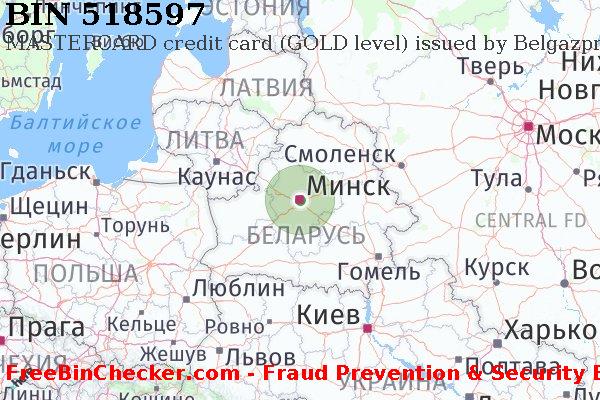 518597 MASTERCARD credit Belarus BY Список БИН