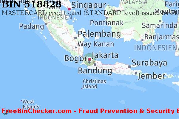 518828 MASTERCARD credit Indonesia ID BIN-Liste
