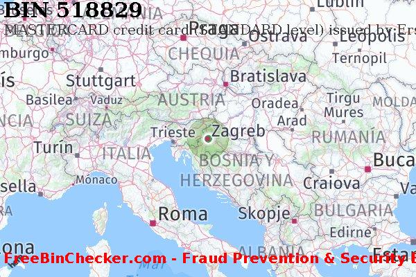 518829 MASTERCARD credit Croatia HR Lista de BIN