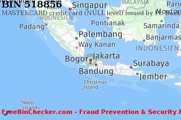 518856 MASTERCARD credit Indonesia ID BIN-Liste