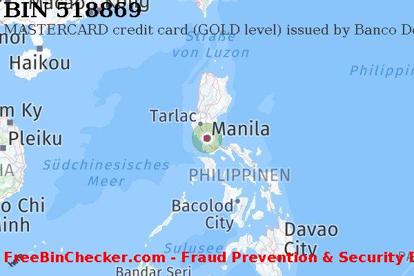 518869 MASTERCARD credit Philippines PH BIN-Liste