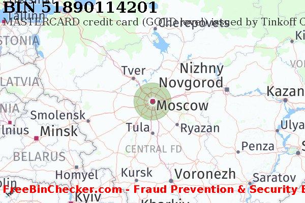 51890114201 MASTERCARD credit Russian Federation RU BIN List