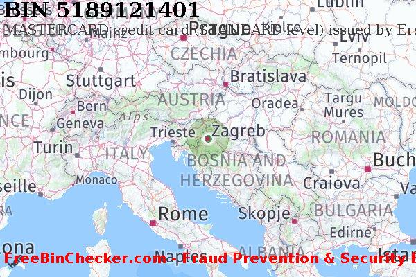 5189121401 MASTERCARD credit Croatia HR BIN List
