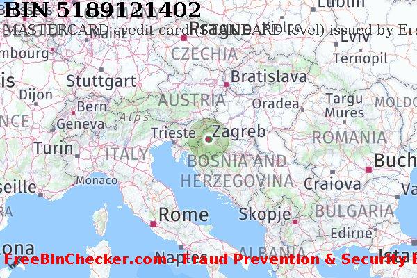 5189121402 MASTERCARD credit Croatia HR BIN List
