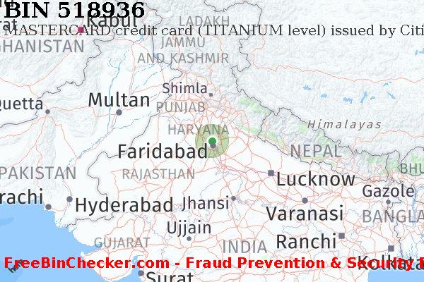 518936 MASTERCARD credit India IN বিন তালিকা