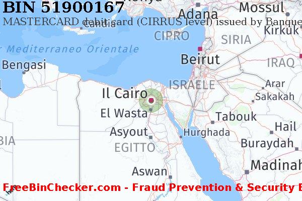 51900167 MASTERCARD debit Egypt EG Lista BIN