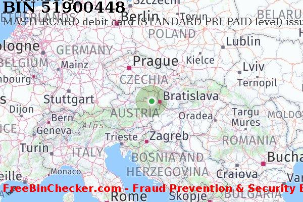 51900448 MASTERCARD debit Austria AT BIN List