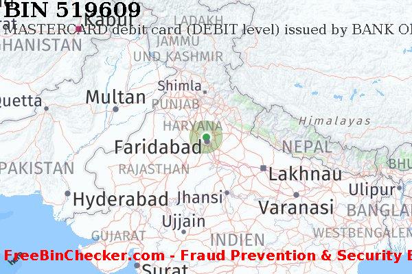 519609 MASTERCARD debit India IN BIN-Liste