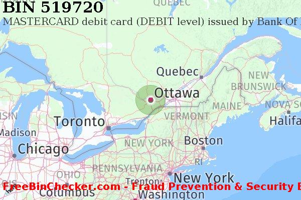 519720 MASTERCARD debit Canada CA BIN 목록