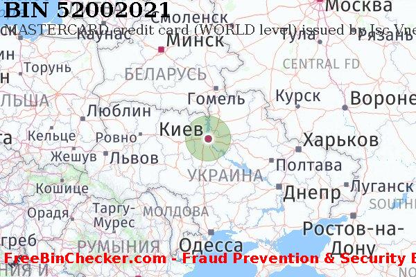 52002021 MASTERCARD credit Ukraine UA Список БИН