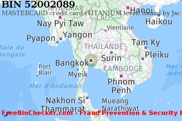52002089 MASTERCARD credit Thailand TH BIN Liste 