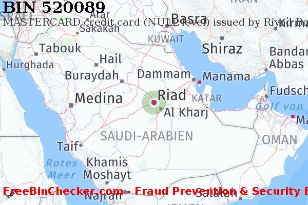 520089 MASTERCARD credit Saudi Arabia SA BIN-Liste