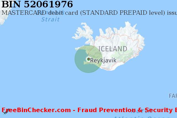 52061976 MASTERCARD debit Iceland IS BIN List
