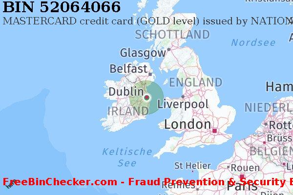 52064066 MASTERCARD credit Ireland IE BIN-Liste
