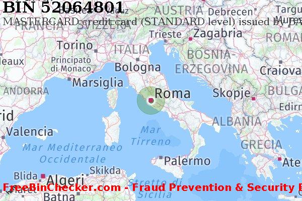 52064801 MASTERCARD credit Italy IT Lista BIN