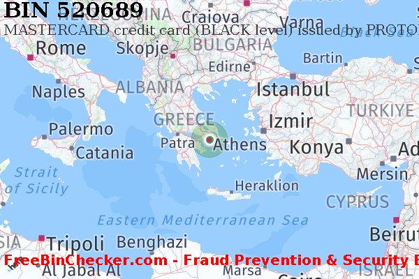 520689 MASTERCARD credit Greece GR BIN List