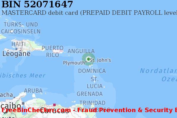52071647 MASTERCARD debit Antigua and Barbuda AG BIN-Liste