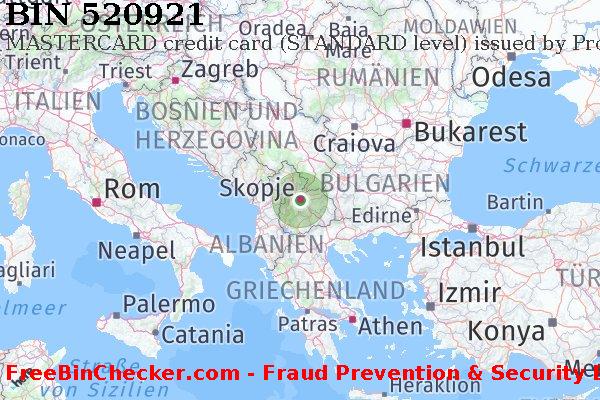 520921 MASTERCARD credit Macedonia MK BIN-Liste
