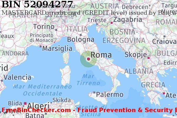 52094277 MASTERCARD credit Italy IT Lista BIN
