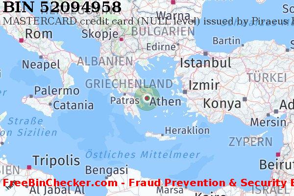 52094958 MASTERCARD credit Greece GR BIN-Liste