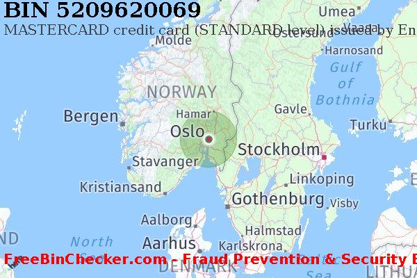 5209620069 MASTERCARD credit Norway NO Lista de BIN