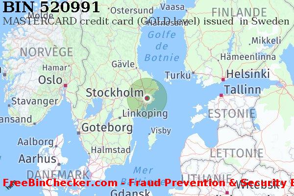 520991 MASTERCARD credit Sweden SE BIN Liste 