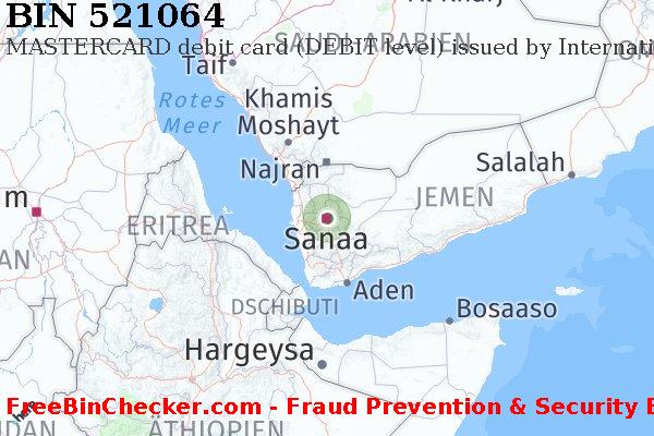 521064 MASTERCARD debit Yemen YE BIN-Liste