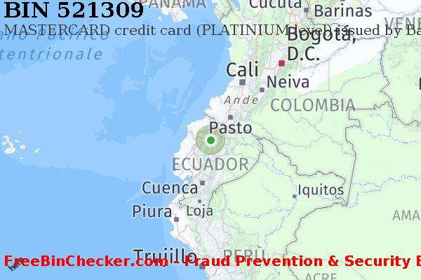 521309 MASTERCARD credit Ecuador EC Lista BIN