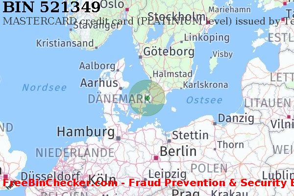 521349 MASTERCARD credit Denmark DK BIN-Liste