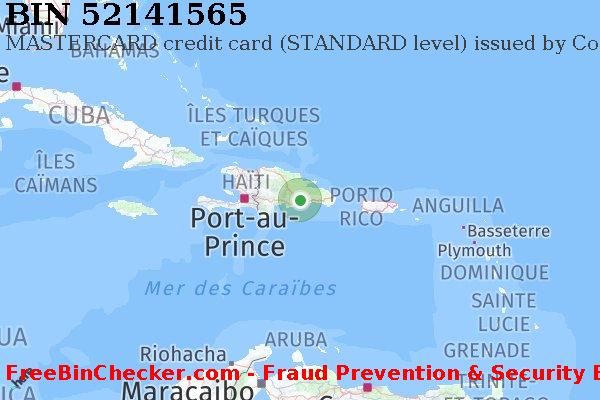52141565 MASTERCARD credit Dominican Republic DO BIN Liste 