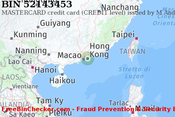 52143453 MASTERCARD credit Hong Kong HK Lista BIN