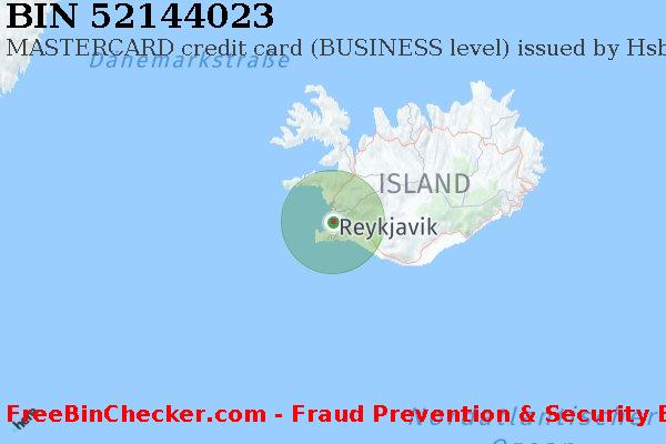 52144023 MASTERCARD credit Iceland IS BIN-Liste