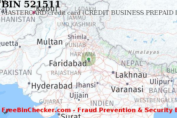 521511 MASTERCARD credit India IN BIN-Liste