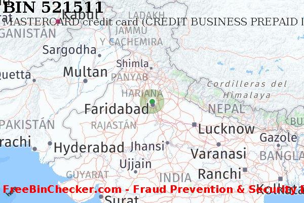 521511 MASTERCARD credit India IN Lista de BIN