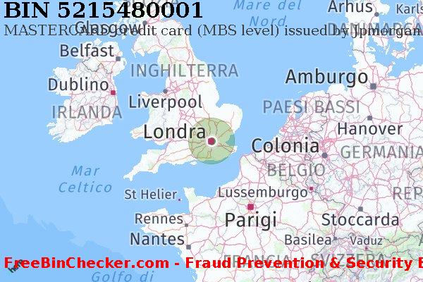 5215480001 MASTERCARD credit United Kingdom GB Lista BIN