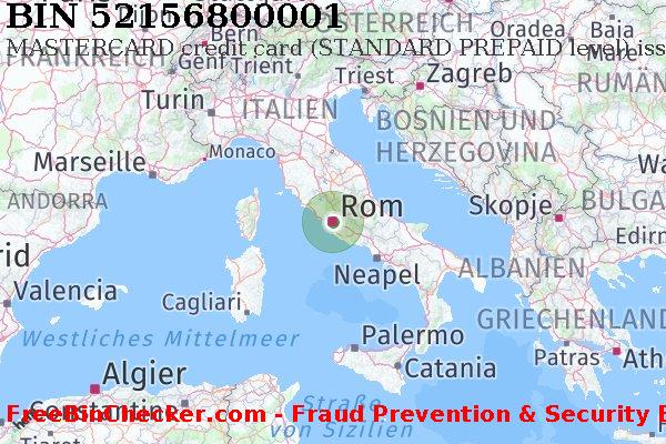 52156800001 MASTERCARD credit Italy IT BIN-Liste