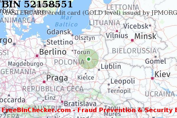 52158551 MASTERCARD credit Poland PL Lista BIN