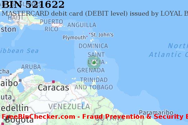 521622 MASTERCARD debit Saint Vincent and the Grenadines VC बिन सूची