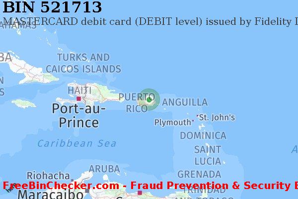 521713 MASTERCARD debit Puerto Rico PR Lista de BIN