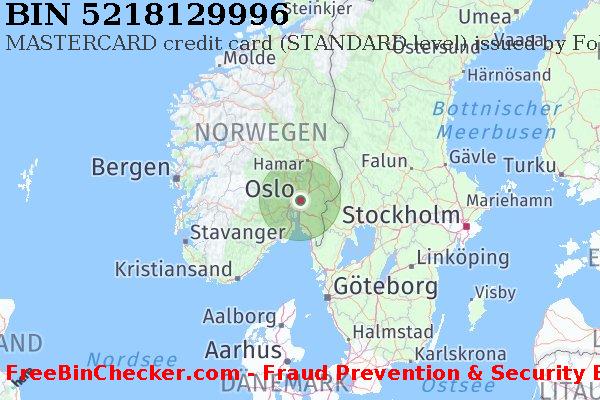 5218129996 MASTERCARD credit Norway NO BIN-Liste